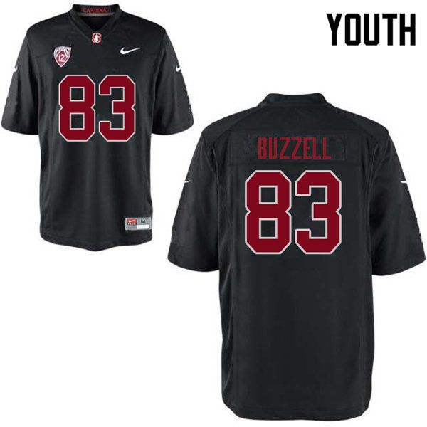 Youth #83 Cameron Buzzell Stanford Cardinal College Football Jerseys Sale-Black